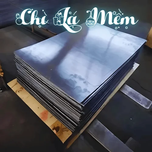 Chồng chì lá mềm dạng tấm, dày 1.5mm đến 2.0mm, dùng để cắt và kẹp vào chân lưới kéo, lưới quét, chài cá.