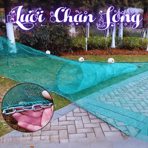 Dớn chặn sông chì xích chuyên dụng sử dụng dây chì xích sắt đặc siêu nặng, giúp lưới ôm sát đáy, bắt sạch cá
