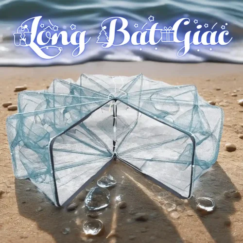 Lồng bát giác đa năng, hiệu quả để bẫy các loại tôm, cua, ghẹ, cá nhỏ ở vùng nước lợ, ven biển