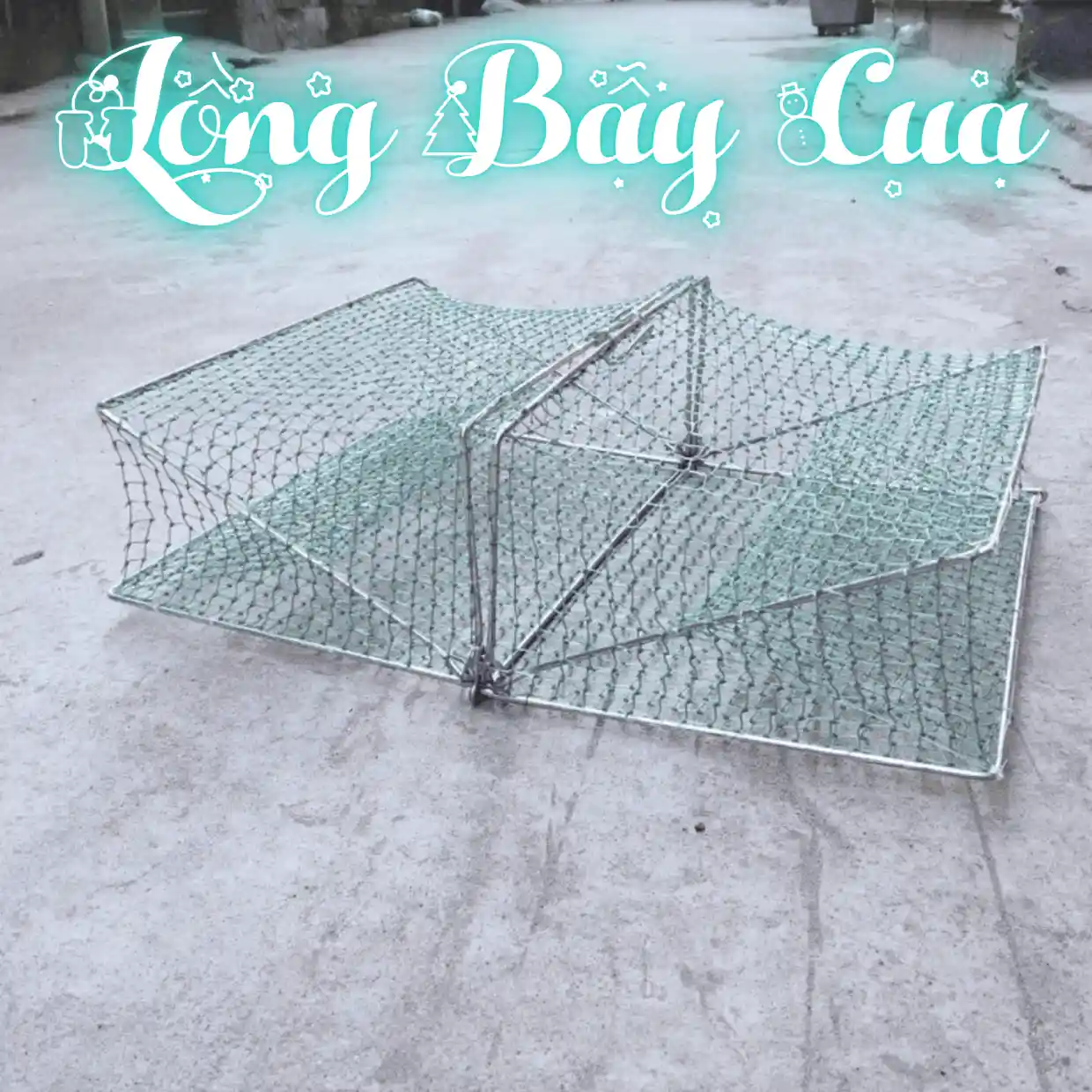 Lồng bẫy cua đồng gấp gọn thông minh, dễ dàng thu hoạch nhiều cua
