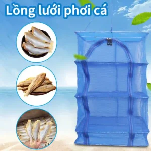 Lồng lưới chuyên dụng để phơi cá khô, giúp cá khô nhanh, đều và hợp vệ sinh.
