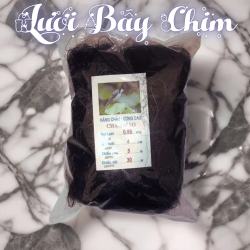 Lưới bẫy chim chào mào Thái Lan tàng hình, mắt lưới 4cm, cao 5m, dài 30m, chất liệu cước siêu bền
