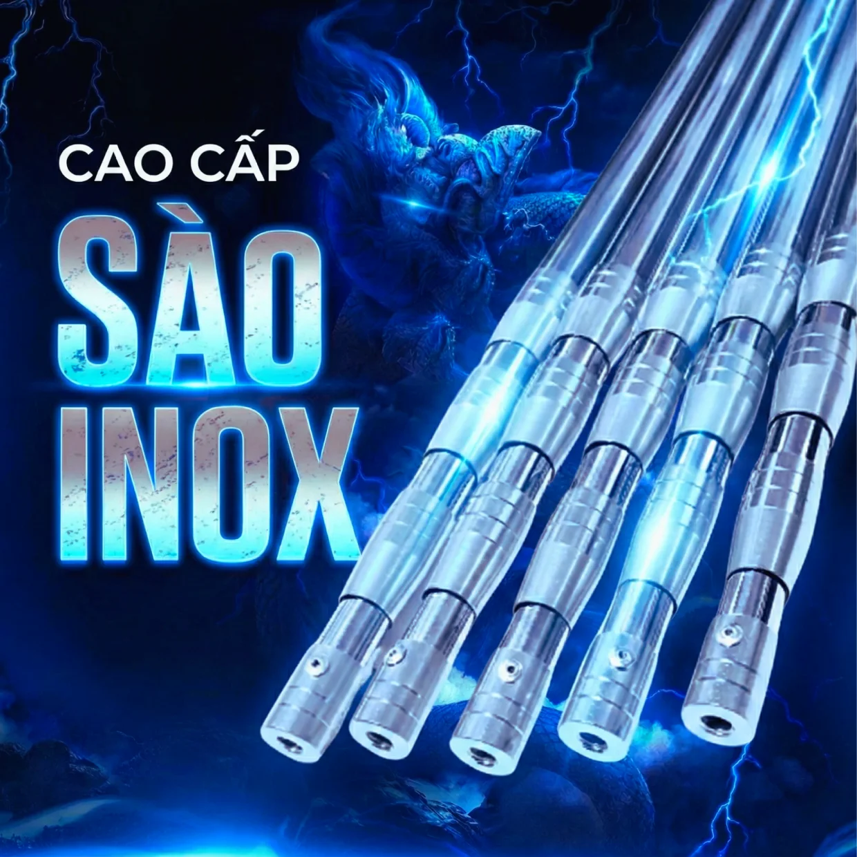 Sào Inox 304 Rút Gọn Đa Năng Siêu Bền - Nhiều Kích Thước (3m, 4m, 5m ...