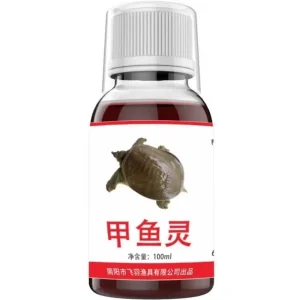 Chai tinh dầu dụ ba ba cao cấp dung tích 100ml, nhãn trắng có hình con ba ba.