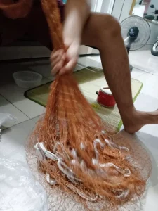 Chài Dù Chân Xích Thái Lan - Sợi Dù PE & Inox Đặc Siêu Bền Bỉ