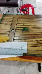 Vó Cá Vuông Chuyên Dụng - Khung Thép Cacbon, Lưới Dù Siêu Bền, Hiệu Suất Cao